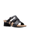 Clarks - Desirae Palm Black Leather